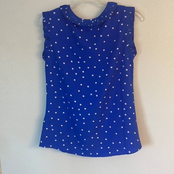 Long Tall Sally | Polka Dot Blouse Tank - Picture 4 of 5